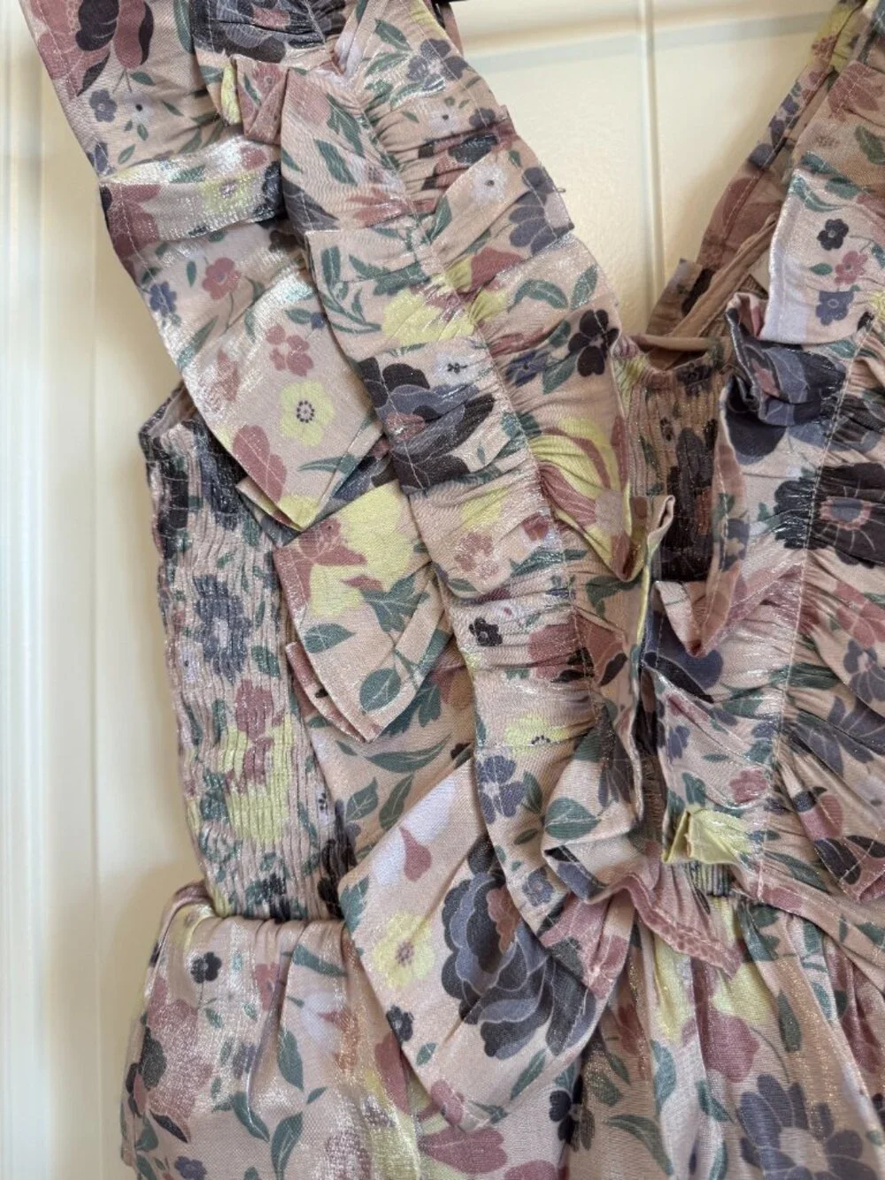 Karlie tiered floral mini dress featuring ruffle details. - Picture 2 of 6